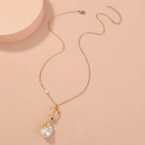 Collier pendentif avec boucles d'oreilles
